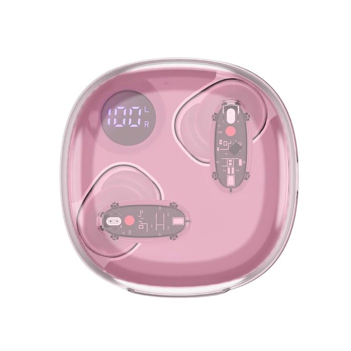 Mars Gaming MHIB2P Auriculares Gaming Bluetooth Semitransparentes Rosa Mars Gaming MHIB2P Auriculares Gaming Bluetooth Semitransparentes Rosa