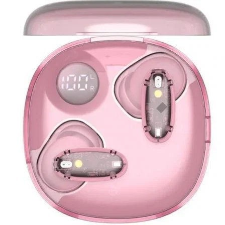 Mars Gaming MHIB2P Auriculares Bluetooth In-ear con Estuche de Carga Autonomía 24h Rosa