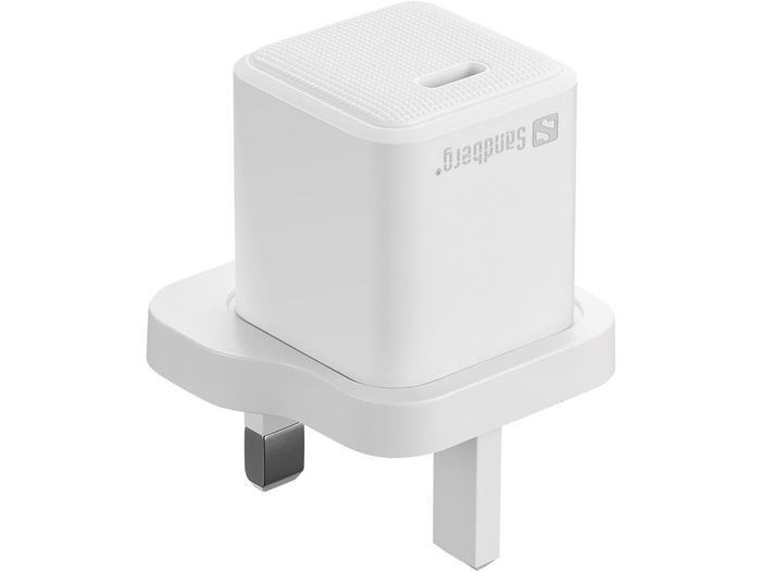 Sandberg Cargador de Pared USB-C AC 20W PD con Cable Lightning 1M para iPhone - Carga Rápida 2 en 1 Sandberg Cargador de Pared USB-C AC 20W PD con Cable Lightning 1M para iPhone - Carga Rápida 2 en 1
