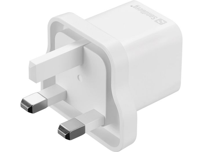 Sandberg Cargador de Pared USB-C AC 20W PD con Cable Lightning 1M para iPhone - Carga Rápida 2 en 1 Sandberg Cargador de Pared USB-C AC 20W PD con Cable Lightning 1M para iPhone - Carga Rápida 2 en 1