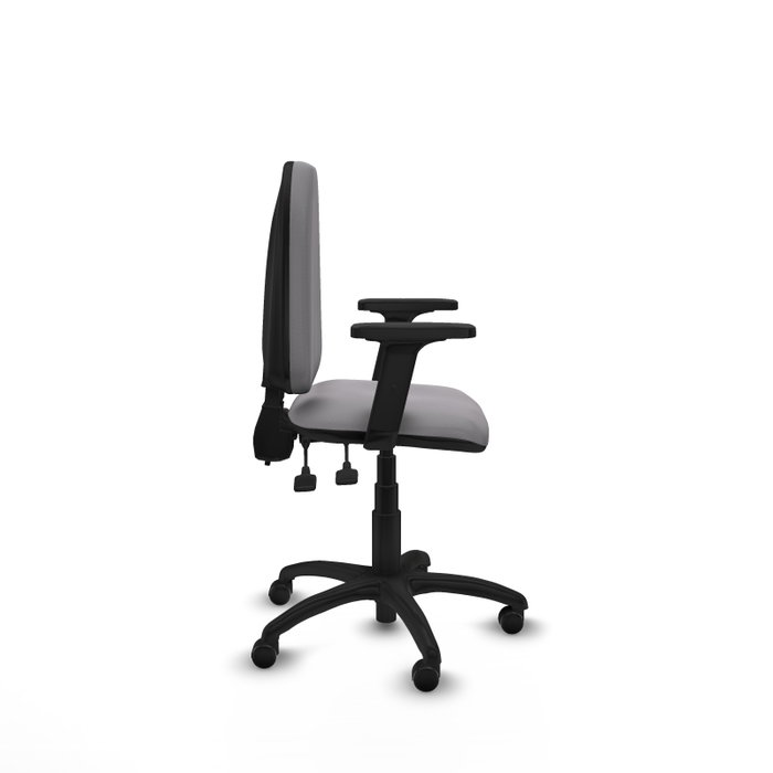 PIQUERAS Y CRESPO Silla de oficina Aýna Gris con mecanismo de doble maneta PIQUERAS Y CRESPO Silla de oficina Aýna Gris con mecanismo de doble maneta
