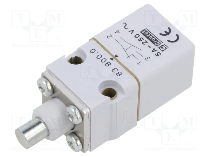 CROUZET Interruptor de fin de carrera espárrago Ø8mm SPDT 5A IP65 CROUZET Interruptor de fin de carrera espárrago Ø8mm SPDT 5A IP65