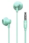 Energy Sistem EasyPods Auriculares Intraurales Con Cable con Micrófono y Asistente de Voz para Música y Llamadas, Color Menta