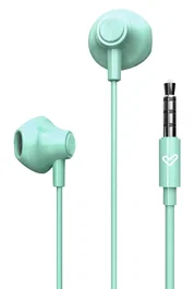 Energy Sistem EasyPods Auriculares Intraurales Con Cable con Micrófono y Asistente de Voz para Música y Llamadas, Color Menta