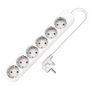 Regleta Enchufes 6 Tomas sin Interruptor TM Electron TMUAD506 Blanco 3680 W (1,5 m)