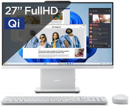 Lenovo IdeaCentre AIO 3 27 F0HM00RSPB - All-in-One - Core i5-13420H - 27" FHD 99% sRGB - 16GB RAM - 512GB SSD - Carga Inalámbrica - Windows 11 Home - Cloud Grey
