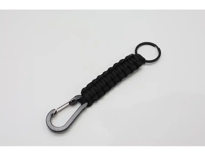 Imaginovo Mosquetón de Aluminio con Llavero Decorativo 57 mm - 60 mm, Colores Surtidos