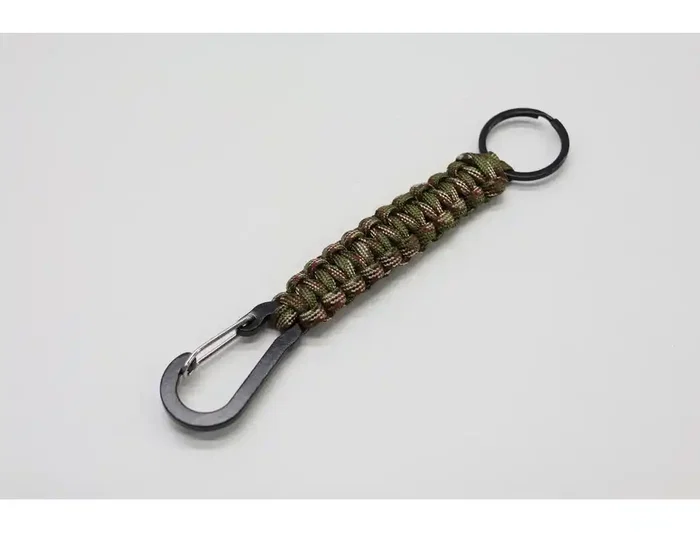 Imaginovo Mosquetón de Aluminio con Llavero Decorativo 57 mm - 60 mm, Colores Surtidos