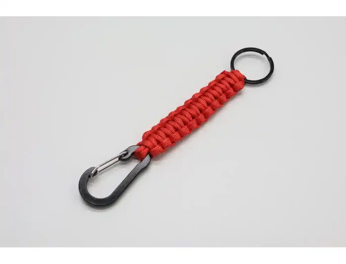 Imaginovo Mosquetón de Aluminio con Llavero Decorativo 57 mm - 60 mm, Colores Surtidos