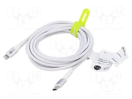 GOOBAY Cable USB 2.0 de 3m con conector Apple Lightning a USB C de 60W