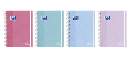 Oxford Agenda Escolar Touch Pastel Espiral Tapa Extradura 2026-2027 Oxford Agenda Escolar Touch Pastel Espiral Tapa Extradura 2026-2027