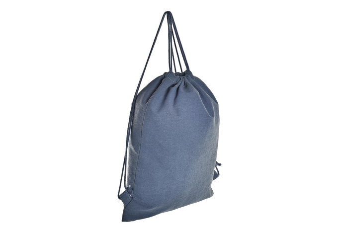 DKD Home Decor Bolsa Urban Lienzo Algodon Azul Amarillo Coral 1 x 36 x 28 cm (12 Unidades)