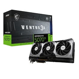 MSI RTX 5070 Ti Ventus 3X OC GDDR7 16GB Tarjeta Gráfica con 3 Ventiladores