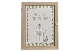 DKD Home Decor Guardallaves MDF Verde Aceite de Oliva