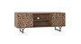 GINER Y COLOMER Mueble TV con 2 Puertas y 2 Estantes en Madera de Mango Natural