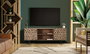 GINER Y COLOMER Mueble TV con 2 Puertas y 2 Estantes en Madera de Mango Natural