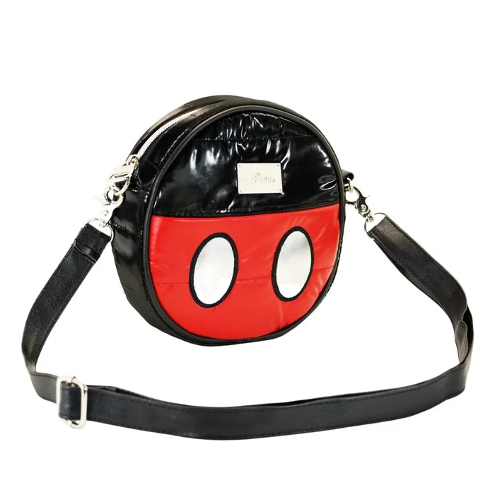Disney Mickey Mouse Bolso Bandolera Redondo Padding Air Negro 18,5x18,5x5cm Nylon Disney Mickey Mouse Bolso Bandolera Redondo Padding Air Negro 18,5x18,5x5cm Nylon