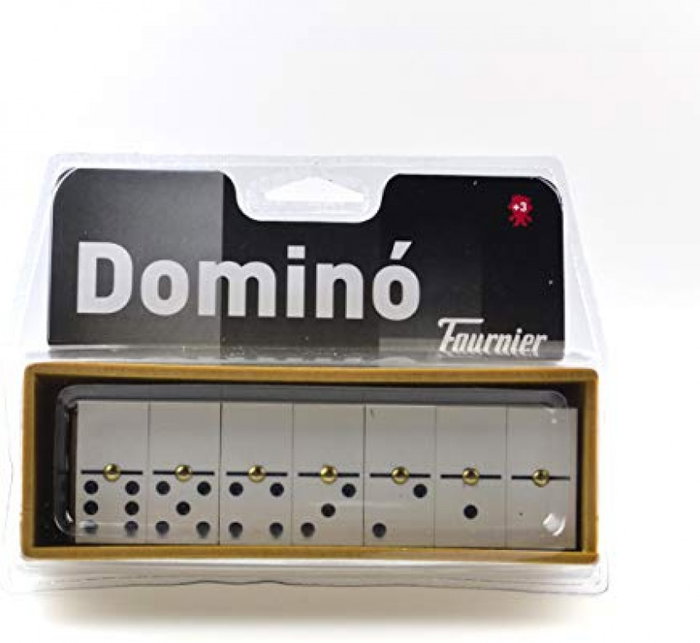 Heraclio Fournier Dominó Chamelo Marfilina en Caja de Plástico
