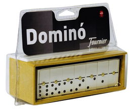 Fournier Dominó Chamelo Ficha Marfilina en Caja de Plástico en Blíster - Juego de Mesa