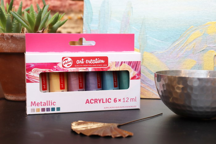 Talens Art Creation Set de pintura acrílica Metallic 6 x 12 ml