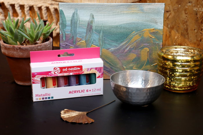 Talens Art Creation Set de pintura acrílica Metallic 6 x 12 ml