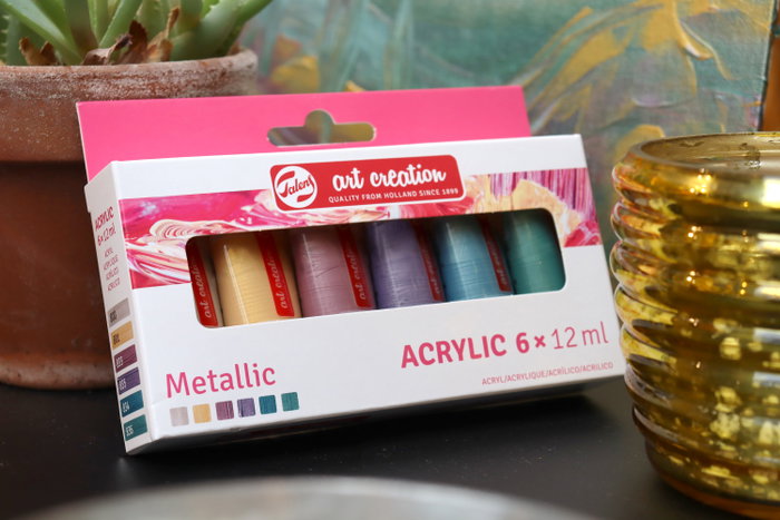 Talens Art Creation Set de pintura acrílica Metallic 6 x 12 ml