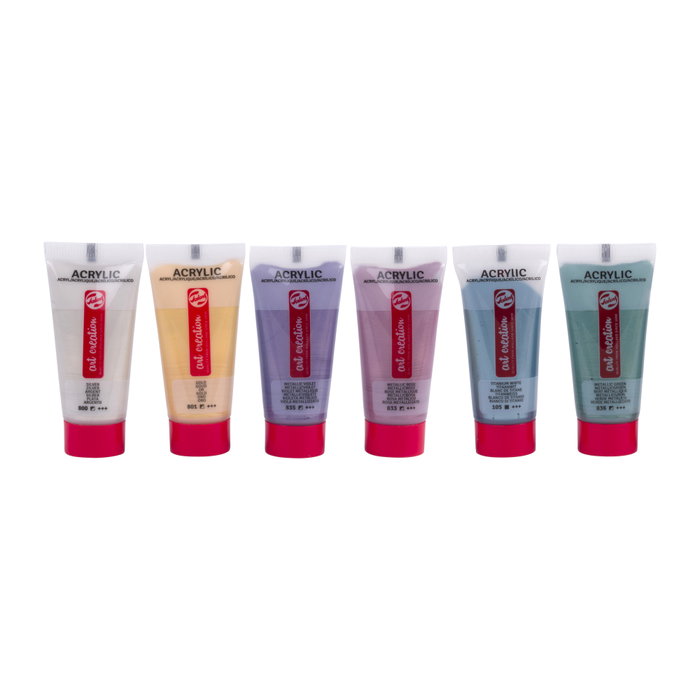 Talens Art Creation Set de pintura acrílica Metallic 6 x 12 ml