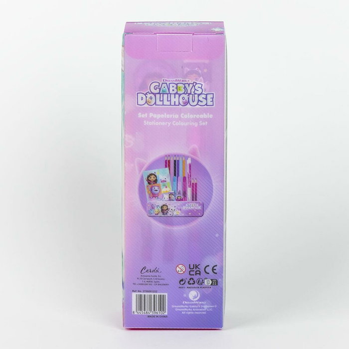 Cerdá Set de Papelería Coloreable Gabby's Dollhouse Rosa Cerdá Set de Papelería Coloreable Gabby's Dollhouse Rosa