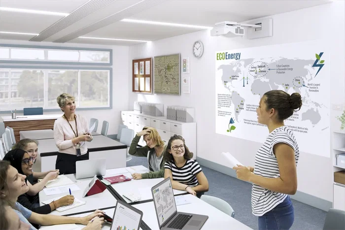 Epson EB-770F Proyector 3LCD Láser 4100 Lúmenes ANSI 1080p Full HD (1920x1080) - Relación de Contraste 2,500,000:1 - Objetivo Distancia Ultracorta - Ethernet y Wi-Fi Epson EB-770F Proyector 3LCD Láser 4100 Lúmenes ANSI 1080p Full HD (1920x1080) - Relación de Contraste 2,500,000:1 - Objetivo Distancia Ultracorta - Ethernet y Wi-Fi