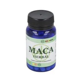 ALFA HERBAL Maca Herbal 60 Cápsulas - Aumenta Energía y Rendimiento Deportivo