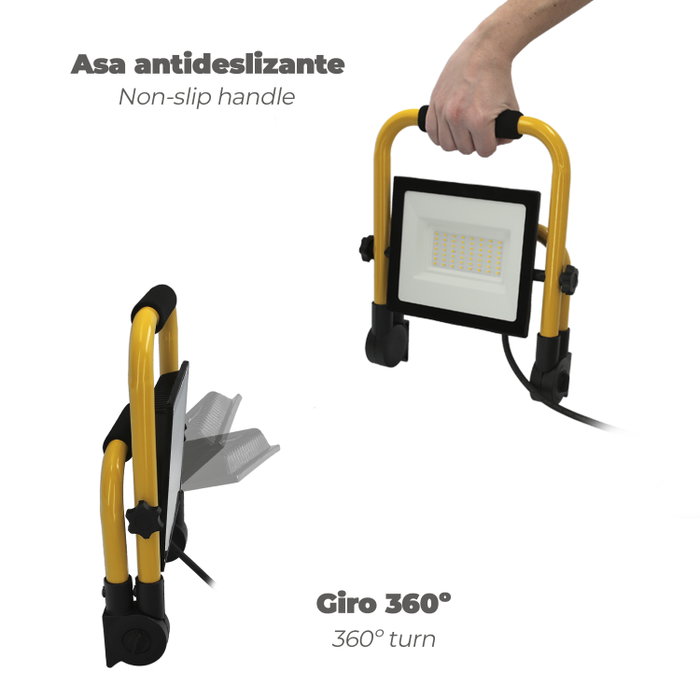 WOLFPACK LINEA PROFESIONAL Foco LED Plano 100W 4000K IP65 WOLFPACK LINEA PROFESIONAL Foco LED Plano 100W 4000K IP65