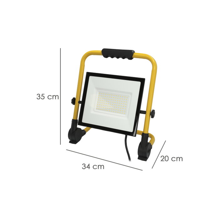 WOLFPACK LINEA PROFESIONAL Foco LED Plano 100W 4000K IP65 WOLFPACK LINEA PROFESIONAL Foco LED Plano 100W 4000K IP65