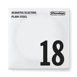 Dunlop Cuerda Individual Plana 018 Set de 12 (Set de 12)