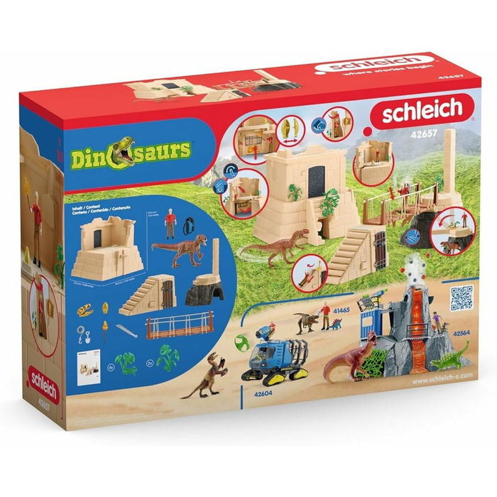 Schleich Aventuras en el Templo Perdido Cordillera de Dinosaurios con Monolophosaurus 42657