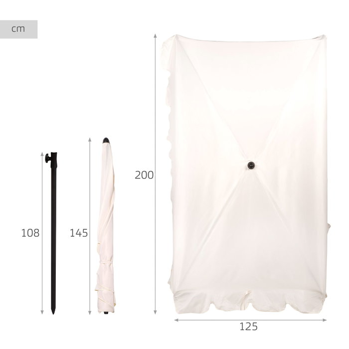 AKTIVE-PARASOL RECTANG TERRAZA