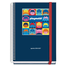 Agenda Escolar (2026-27) Dohe Prime Espiral Tapa Extra A5 S/V Con Goma Playmobil
