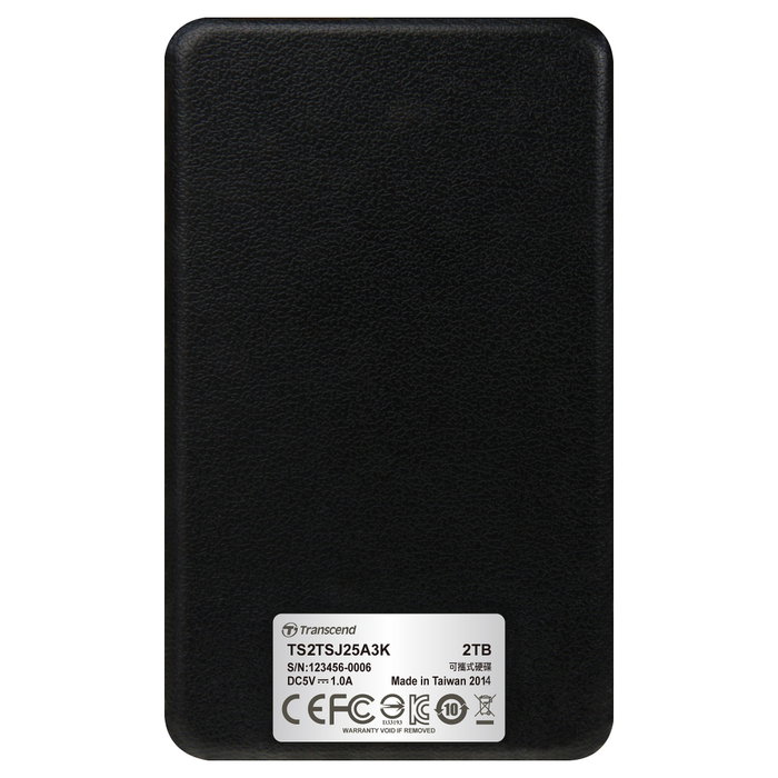 Transcend StoreJet 25A3 2 TB USB 3.1 Gen 1 Transcend StoreJet 25A3 2 TB USB 3.1 Gen 1