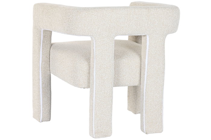 DKD Home Decor Butaca Scandi Blanco 61.5 x 67.5 x 67 cm
