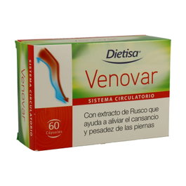 Dietisa Venovar 60 cápsulas Complemento Alimenticio Circulación Venosa
