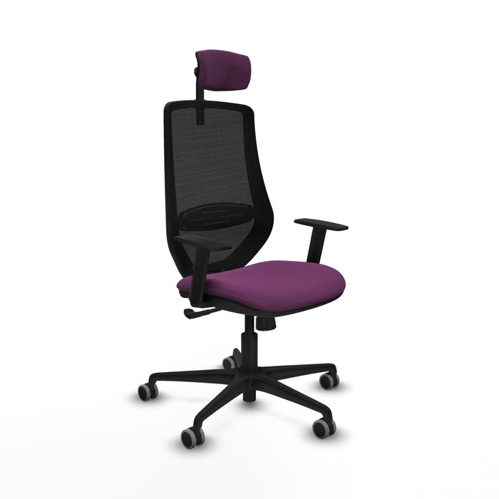PIQUERAS Y CRESPO Silla de oficina Mardos con mecanismo Sincro, Morado y Negro PIQUERAS Y CRESPO Silla de oficina Mardos con mecanismo Sincro, Morado y Negro