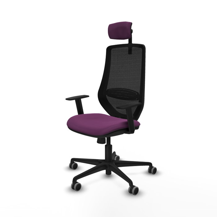 PIQUERAS Y CRESPO Silla de oficina Mardos con mecanismo Sincro, Morado y Negro PIQUERAS Y CRESPO Silla de oficina Mardos con mecanismo Sincro, Morado y Negro