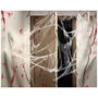 Atosa Telaraña Blanca Brillante en la Oscuridad con Arañas Negras para Decoración de Halloween (20 gr)