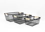 Confortime Cesta Metal Organizadora 33.2 x 22.6 x 13.7 cm (10 Unidades)