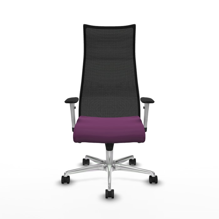 PIQUERAS Y CRESPO Sillón Albacete con mecanismo Sincro, Morado y Negro