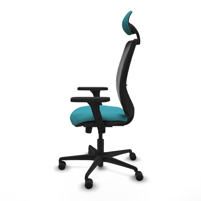 PIQUERAS Y CRESPO Silla de oficina Zulema con mecanismo Sincro, Turquesa y Negro PIQUERAS Y CRESPO Silla de oficina Zulema con mecanismo Sincro, Turquesa y Negro