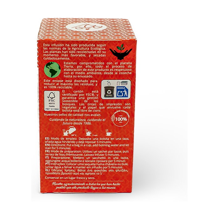 ARTEMIS BIO Hinojo Eco 20 bolsitas infusoras de infusión orgánica