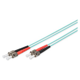 Digitus Cable de fibra óptica multimodo OM3 ST a ST de 1 m