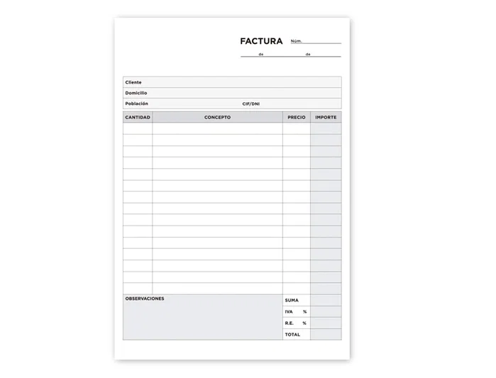 Liderpapel Talonario de facturas tamaño cuarto con original y copia T216 con I.V.A. Liderpapel Talonario de facturas tamaño cuarto con original y copia T216 con I.V.A.