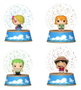 Funko One Piece Mystery Minis Minifiguras Glitter Globes PDQ (12 unidades)