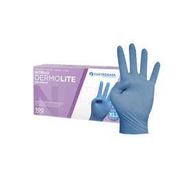 ROYAL MAYLINE, S.L. Guantes de nitrilo Dermolite azul talla XL (Caja de 100 unidades)
